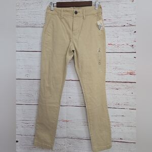NWT Aeropostale Khaki Skinny Pants Size 27x30 Beige Slim Fit